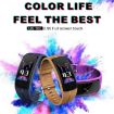 QS100 Smart Bracelet: Waterproof, Heart Rate & Sleep Monitor (Purple) - 2