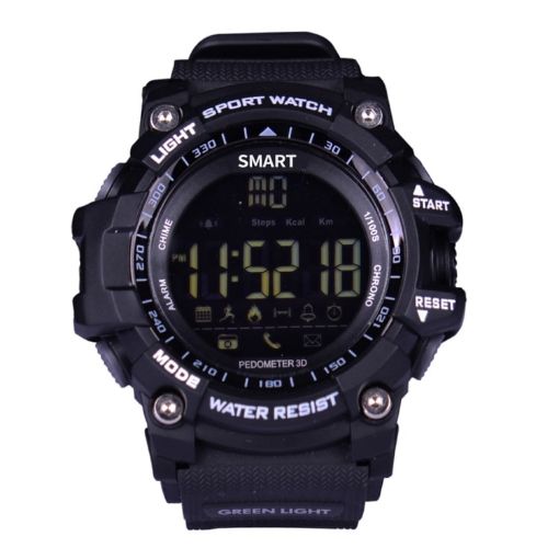 EX16 Sport Smart Watch: 1.12" LCD, IP67, Pedometer, Android/iOS - 1