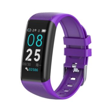 C20 1.14" Smartwatch, Waterproof, Health Monitoring (Purple) - 1