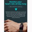 P2 Smart Watch: 1.3" Screen, IP67, Heart/Blood Monitor, Black Red - 4