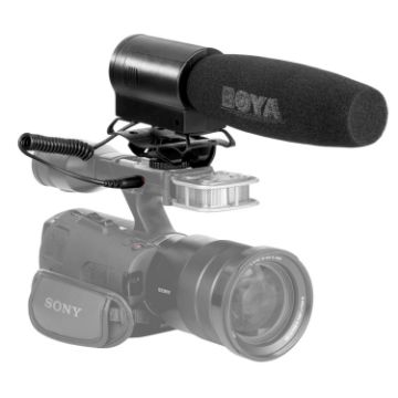 BOYA BY-DMR7 Shotgun Mic with LCD & Flash Recorder for DSLR/Video - 1