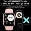 H55Pro 1.4" Smart Watch with Health Monitors, Silver White Strap - 4