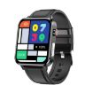 E86 Smart Watch, IP68 Waterproof, Blood Oxygen, Temp Monitor, Black - 1