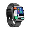 E86 Smart Watch, IP68 Waterproof, Blood Oxygen, Temp Monitor, Black - 2