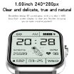 GT20 Smart Watch: 1.69" TFT, IP67 Waterproof, Bluetooth Call, Gold - 3