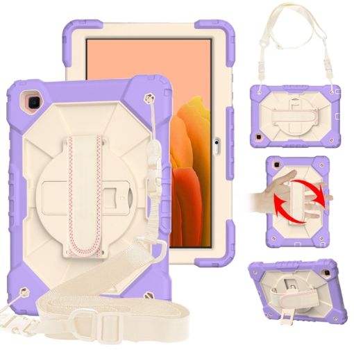 Shockproof Robot Case for Galaxy Tab A7 with Holder & Strap - 1