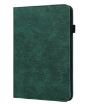 Samsung Galaxy Tab S2 9.7 Leather Case - Green Lace Flower Design - 2