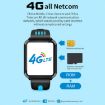 W5 1.54" Dual Camera Smart Watch, SIM/GPS, 3GB+32GB, Black Blue - 3