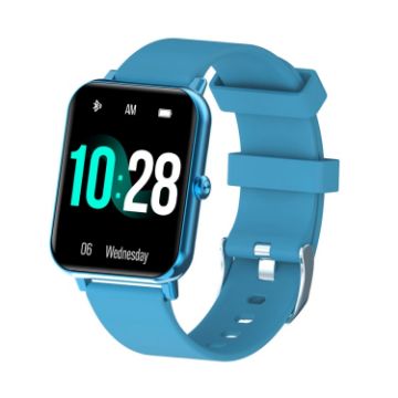 F15 Pro Smart Watch, 1.69" Screen, IP67 Waterproof, Health Monitor, Blue - 1