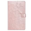 Galaxy Tab A 8.0 2019 Rose Gold Case: Cat Pattern, Wallet, Card Slots - 1