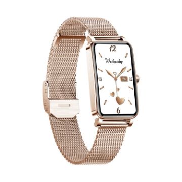 ZX19 1.45" HD Women Smart Watch - Gold, Sleep & Heart Tracking - 1