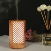 200ml Light Brown Forest Pattern Wooden Ultrasonic Humidifier UK Plug - 3