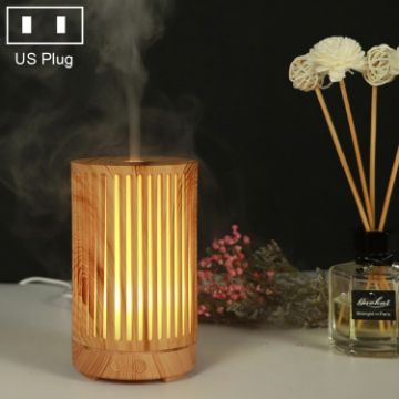 200ml Wooden Aromatherapy Humidifier & Sprayer, US Plug (Light Brown) - 1