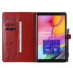Samsung Galaxy Tab A9.7 T550 Leather Case, Red, Shockproof Flip Cover - 4