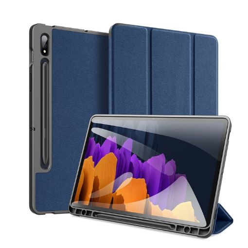 DUX DUCIS Leather Case for Galaxy Tab S7+ 12.4" with Pen Slot - 1