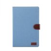 Light Blue Denim Flip Case for Galaxy Tab A7 T505 with Holder - 2