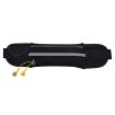 Black Outdoor Waist Bag: Waterproof, Sweatproof, Fits 6" Phone - 2