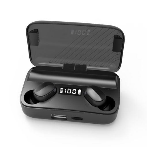 A9 TWS Bluetooth Earphones: Noise Cancelling, LED Display, Touch - 1