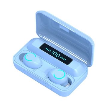 F9-9 TWS CVC8.0 Noise Cancelling Bluetooth Earphone LED Display - 1
