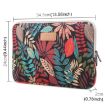 Lisen 13" Colorful Leaves Laptop Sleeve Case - Black - 2