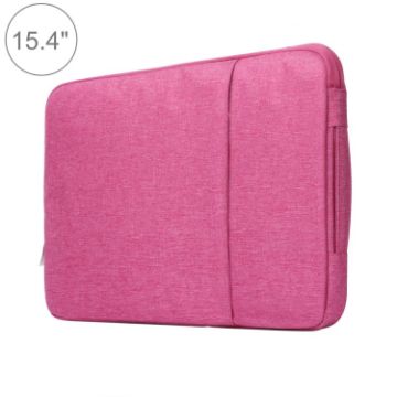 Magenta 15.4" Universal Denim Laptop Bag for MacBook & Lenovo - 1