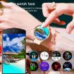 1.09" Silver IPS Smart Watch, IP67, Heart/Sleep Monitor, Steel Strap - 4