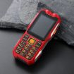 Q8 Elder Phone: Waterproof, Shockproof, 16800mAh, Dual SIM, SOS (Red) - 3