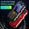 Q8 Elder Phone: Waterproof, Shockproof, 16800mAh, Dual SIM, SOS (Red) - 4