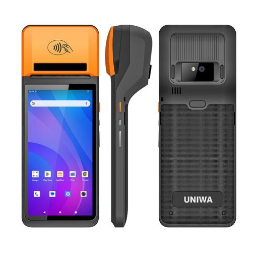 UNIWA V4P 6" NFC Android 13 POS Phone with Printer, QR Scanner - 1