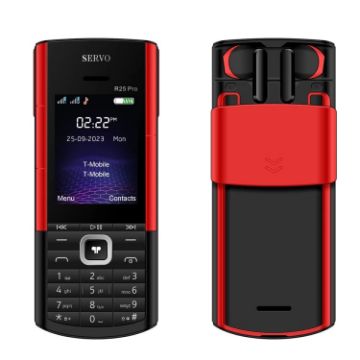 SERVO R25 Pro Phone: 2.4" Display, Dual SIM, TWS Headsets, Black Red - 1