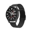DT3pro Smart Watch, 1.36" Screen, IP67, Steel Band, Health Monitor (Black) - 1