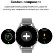 DT3pro Smart Watch, 1.36" Screen, IP67, Steel Band, Health Monitor (Black) - 6