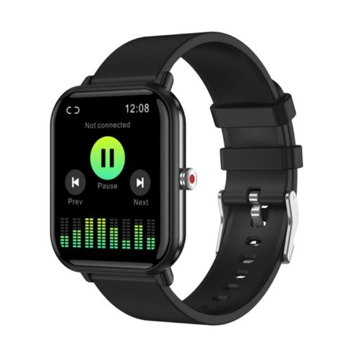 Q9pro 1.7" Smart Watch, IP68, Temp, Heart Rate, Sleep Monitor, Black - 1