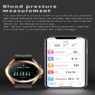 DW95 Smart Watch, 1.28" Screen, Waterproof, Bluetooth Call, Gold Band - 5