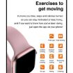 DT200 Smart Watch: 1.72" Screen, IP67, Health Monitoring (Pink) - 4
