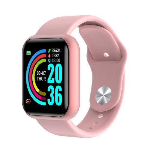 GM20 1.3" IPS Smart Watch: Waterproof, Call, Heart Rate, Pink - 1