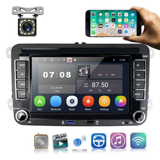 Volkswagen Q3300KT 7" Car Multimedia Android 10, Bluetooth, Navigation - 1