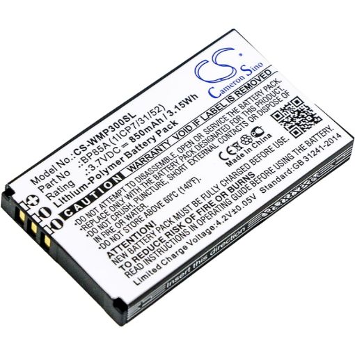 Battery for Wm Systems WMP-300 (p/n BP85A 1ICP7/31/52) - 1