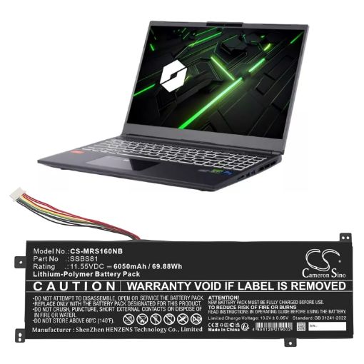 Battery for Mechrevo Code 10/01 2022 Edition SSBS81 16 Pro - 1