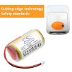 Battery for Aeroscout Sensor Tag TAC-2300-C/TAC-233/TAC-232 T5mv - 6