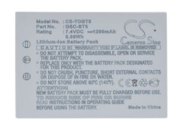 Battery for Toshiba Gigashot GSC-R30/R60 Series (p/n BSC-BT5) - 1