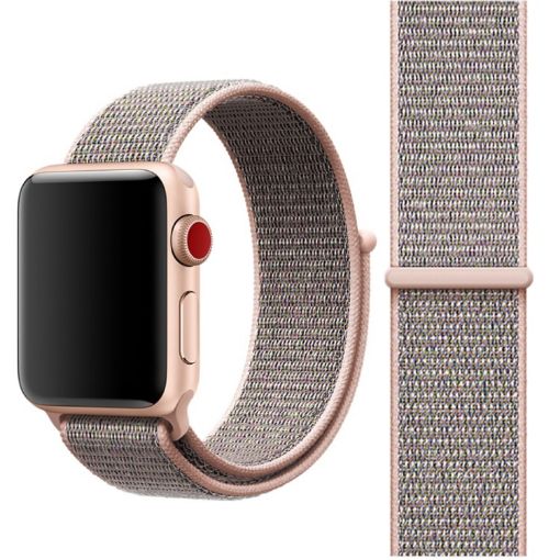 Apple Watch Band 42/41/40/38mm Pink Nylon with Magic Stick - 1