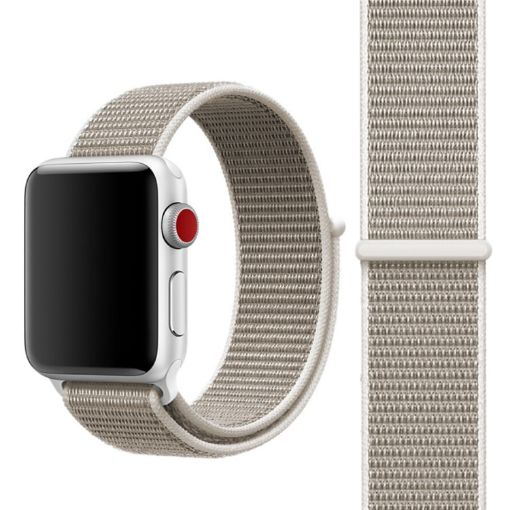 Apple Watch Nylon Band 42/41/40/38mm Light Grey - Simple Fashion Strap - 1