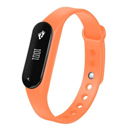 CHIGU C6 Smart Bracelet: OLED Display, Heart Rate, Pedometer, Orange - 1