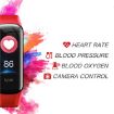 Smart Bracelet: 0.96" IPS Screen, IP67, Heart Rate & Sleep Monitor, Red - 4