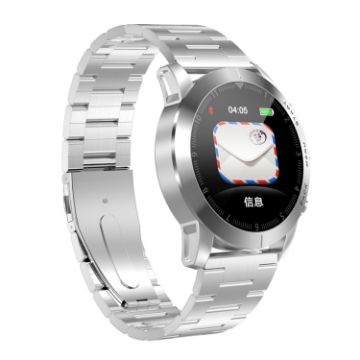 DTNO.1 S10 Smart Bracelet: 1.3" TFT, IP68, Heart & Sleep Monitor, Silver - 1