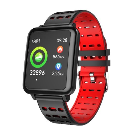 T2 Smart Bracelet 1.3" TFT IPS Screen, IP67 Waterproof, Red - Health Monitoring - 1