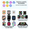 T900 PRO MAX L 1.92" Waterproof Smart Watch, Heart Rate/BP/Oxygen, Dark Blue - 6