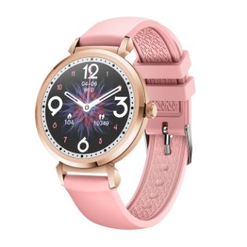 KC06 Menstrual Smart Watch Bracelet, BP/Heart Rate Monitor, Gold Strap - 1