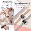 KC06 Menstrual Smart Watch Bracelet, BP/Heart Rate Monitor, Gold Strap - 7